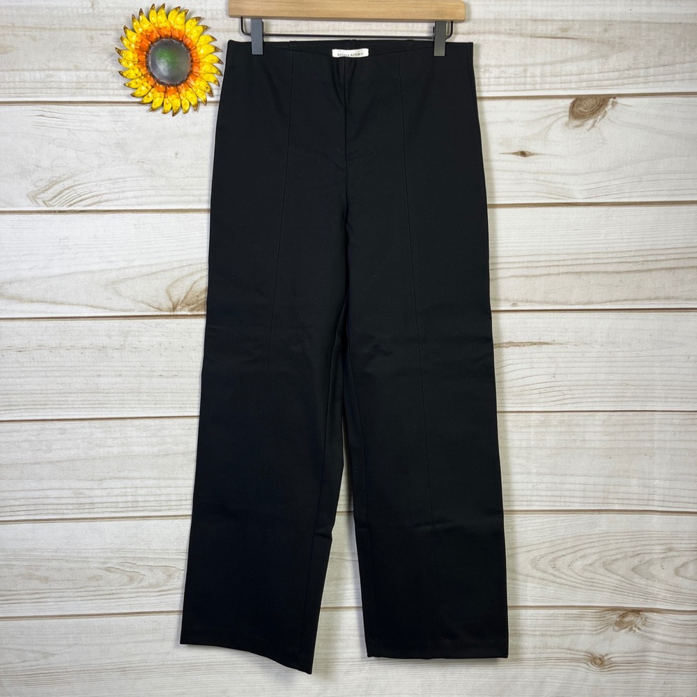 Banana Republic Black Wide Leg everywhere High Rise Ponte Pants Size M New nwt
